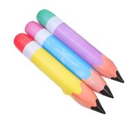 YARNOW 3 Pezzi giocattolo gonfiabile a matita jumbo di grandi dimensioni Giocattoli a matita per alunno Indietro Matita gigante gonfiabile Decorazioni a matita per l'aula pvc