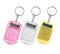 YARNOW 3 Pezzi Mini Calcolatrice Portatile in Plastica Compatta e Leggera con Display Chiaro, Design Unico per Studenti, per Studio e Casa