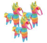YARNOW 3 Pezzi Mini Donkey Piñata per Feste Tema Decorazione per Cinco De Mayo e Compleanni da Riempire per Fiesta e Celebrazioni Compleanno
