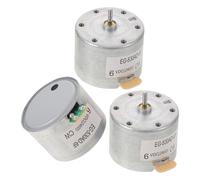 YARNOW 3 Pezzi Motore Elettrico Dc Piccolo in Metallo Argento per Restauri Giradischi Alta Efficienza e Potenza Stabile per Progetti Domestici