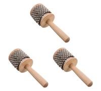 YARNOW 3 Pezzi Percussione Piccoli Musicale Ragazzo Giocattoli Musicali Per Piccolo Mini Infantile Che Fa i Primi Passi Strumento Sensoriale Di Legno Beige