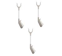 YARNOW 3 Pezzi Picker Up Pick-Up Da Giardino Foglie Di Scarto Aiuti Per Scivolare Immondizia Allungare Nabber Pooper Aiuto Grigio Estensore Non Parco Pinza Estensione Reacher