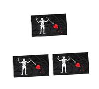 YARNOW 3 Pezzi Pirata Halloween Scheletro con e Decorazione Appendibile Resistente e Antisbiadimento per Feste e Party Pirati