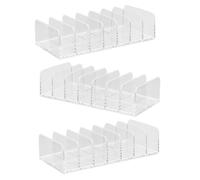 YARNOW 3 Pezzi Porta Accessori per Gioco da Tavolo Organizzatore Trasparente in Acrilico con Scomparti per Tenere in Ordine le Pedine e Accessori