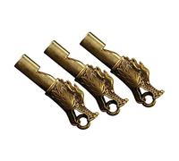 YARNOW 3 Pz Fischio Del Rubinetto Fischio Di Volpe Fischietto D'emergenza Portare Campane Per Le Escursioni Portachiavi Pirata Guidato Scarico Forte Fischio Di Sicurezza Lattina Lazo Rame