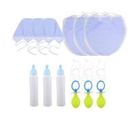 YARNOW 3 Set Costume Buffo da Adulto con Ciuccio Jumbo Azzurro | Set Riutilizzabile, Tessuto e Plastica, per Feste Festive e Party di Gruppo, Facile da Pulire