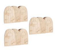 YARNOW 3 Set di Porte da Fiaba per Modelli in Miniatura da Giardino con Bacheca Decorativa per Decorazioni in Miniatura per Esterni 20 Pezzi * 3