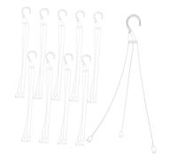 YARNOW 30 Pezzi Gancio Per Vaso Di Plastica Catena Di Vasi Fiori Sospesi Catena Per Cesto Sospeso Ganci Per Fioriere in Plastica Catena Del Cesto Cestino Appeso Bianca Pesante