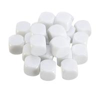 YARNOW 30pezzi Blocchi Quadrati Sei Dadi Vuoti Laterali Lucidi Divertenti Dadi Da Te Realizzati in Materiale Acrilico Resistente e Sicuro Da Usare Per Creare Segni Divertenti e Scelte