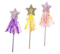YARNOW 3Pezzi Bacchette Forma Per Giocattoli Magici Per Feste Compleanni e Cosplay Leggere e Resistenti Design Incantevole