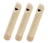 YARNOW 3Pezzi Fischietti Legno Per Giocattoli Educativi Per Sviluppo Uditivo Regali Compleanno e Feste Per Sicuri e Durevoli