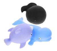 YARNOW 3pezzi Giocattoli Da Bagno Per Animali Marini Delfino Balena Squalo Sicura e Resistente Giocattoli Galleggianti Per Bagnetto e Divertimento