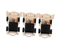 YARNOW 3set Auto Giocattolo Alimentato Energia Solare Costruire Kit Di Modellini Di Auto Solari Per Ragazzo Ragazza Educativo Stem e Sostenibile Per Scuola e Giochi All Aria Aperta