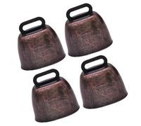 YARNOW 4 Campanacci in Ferro per Animali Domestici, Anti-perdita e Anti-furto, Piccole Campane per Sport e Decorazioni Suono Forte