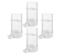 YARNOW 4 Pezzi Abbeveratoio Automatico per Polli e Uccelli in Plastica da 240ml Base Stabile e Facile Accesso All'acqua per Allevatori e Proprietari di Volatili