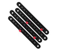 YARNOW 4 Pezzi Contatore Segnapunti per Calcio Balilla in Plastica Nero, Compatto e Portatile, Accessorio Versatile per Gioco da Tavolo Interattivo