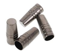 YARNOW 4 Pezzi Copertura Ombrellone in Metallo Nero, Puntale Ombrello da 9mm, Facile Installazione e Rimozione per Ombrelloni a Manico in Vari Scenari Esterni