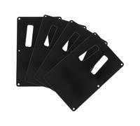 YARNOW 4 Pezzi Copertura Posteriore e Stabilizzazione del Meccanismo Tremolo Sq St Nero per Chitarra Elettrica in Plastica con Design a Taglio Offset, Finitura Opaca, Facile