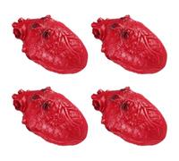 YARNOW 4 Pezzi Di Finto Cuore Insanguinato Per Halloween Organo Raccapricciante E Spaventoso Simulazione Realistica Di Una Parte Del Corpo Umano Per Decorazioni A Tema Horror E Oggetti