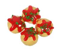 YARNOW 4 Pezzi Giocattoli Takoyaki Mini Roba Da Cucina Cibo in Miniatura Per Casa Delle Bambole Simulazione Mini Cibo Giapponese Miniature Giapponesi Cibo Giapponese Paesaggistico Pvc