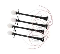 YARNOW 4 Pezzi Mini Puntello per Arredamento da Giardino Arredamento di Micro Paesaggi Luce Stradale del Paesaggio Mini Lampione Mini Lampade da Casa Piccolo Lampione Nero ABS