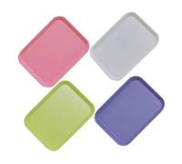 YARNOW 4 Pezzi Mini Vassoio Mobili Per Casa Delle Bambole Decorazione Per Casa Delle Bambole Mini Accessori Per Casa Delle Bambole Mini Piatti Per Bambole Vassoio Per Cibo Per Casa Delle