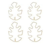 YARNOW 4 Pezzi Supporto per Piante in Ferro Color Oro per Piante Rampicanti da Interno e Cactus Installazione Senza Danni e Adattabile alla Crescita, per Ambienti Interni