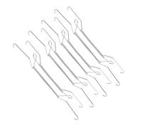 YARNOW 4 Pezzi Supporto per Piatti da Esposizione in Acciaio Inox Molla Invisibile a W, Ganci Appendi Vassoi Resistenti da Parete per Piatti Decorativi da 23-27 Cm, Set Salvaspazio per