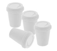 YARNOW 4 Pezzi tazza da caffè casa delle bambole mini tazze da caffè mini tazza da tè al latte mini tazzina da caffè mini tazzine per il caffè mini tazza da caffè plastica bianca