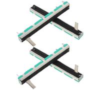 YARNOW 4 Potenziometri a Slitta Doppio Canale 10K per Mixer Dj Resistore Variabile Lineare per Controllo Volume Altoparlanti e Dimmer, Modulo Potenziometro Elettronico per Uso