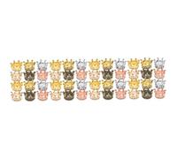 YARNOW 4 Set Accessori A Sospensione A Ciondolo Fascino Per Crown Craft Craft Mini Charm Numero Ciondoli Pendenti Mini Graziosi Ciondoli Collana Pendente Lega 60 Pezzi * 4