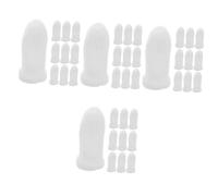 YARNOW 40 Pz Culle per la pulizia degli animali domestici salviettine detergenti detersivo spazzolino da denti per cuccioli salviette per le dita dei denti di cane nylon bianca