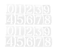 YARNOW 40 Stencil numerici da 4 Pollici per dipingere, Stencil numerici | Sagome numeriche da 0 a 9 da ritagliare per indirizzi stradali, torte, biscotti, cassette postali e lavori creativi.