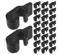 YARNOW 48 Pezzi Connettori per Gabbie in Plastica Nero, Clip Durevoli Compatibili per Recinzione Animali, Accessori per Pannelli e Mobili, per Armadi e Stoccaggio Domestico