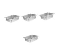 YARNOW 4pezzi Inossidabile Per Buffet Capacità Vassoio Per Per Ristoranti e Canteen