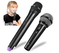 YARNOW 4pezzi Microfono Giocattolo Finto in Plastica Microfoni per Ragazzo Ragazza Ragazza Accessori per Giochi di Ruolo e Feste Dimensioni Compatte per Mani Piccole