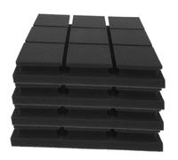 YARNOW 4pezzi Pannelli Fonoassorbenti in Ignifuga Ad Alta Densità Pannelli Acustici Per Parete Riducono Eco Riverbero e Riflessioni Indesiderate in Ambienti Piccoli e Medi