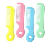 YARNOW 4pezzi Pettini Colorati Per Ragazzo Ragazza Con Denti Rotondi Sicuri e Morbidi Per Massaggiare Capelluto e Districare Di Ragazzo Ragazza e Ragazzo Ragazza