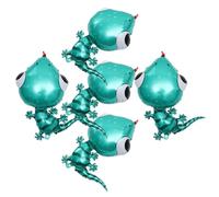 YARNOW 5 Palloncini in Lamina di Alluminio a Forma di Lucertola Animali Decorazioni per Feste Gonfiabili per Interni ed Esterni Articoli Festa Disegni Creativi e Resistenti