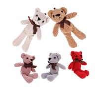 YARNOW 5 Pezzi Bambola Di Peluche Piccola Bambola Orso Decorazione Di Divano Orsetto Di Peluche Piccoli Animali Di Peluche Bambola Di Animali Imbottiti Orsi Animali Imbalsamati