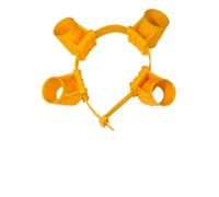 YARNOW 5 Pezzi Cinturini per Alberi Supporto Posta in Gioco Kit Giardinaggio Kit da Giardinaggio telai di Sostegno degli Alberi Porta Albero pp e Nylon Yellow Riutilizzabile