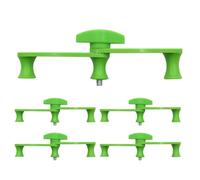 YARNOW 5 Pezzi Clip per Addestramento Piante in ABS Verde, Design a Tre Colonne, Resistente a Freddo e Caldo, per Supportare la Crescita e Modellare Rami di Bonsai