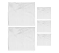 YARNOW 5 Pezzi di Tessuto Ricamato per Abbigliamento | Tela per Punto Croce solubile in Acqua per Disegni Fatti a Mano | Guida per Ricamo Facile da risciacquare, 30 x 22 cm, Bianco