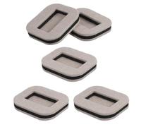 YARNOW 5 Pezzi Fermapattini per Ruote in Feltro, Argento Antiscivolo | Sedi Dedicate per Rotelle da 5-6cm e Base Stabile, Riduce Rumore e Deriva in Ufficio
