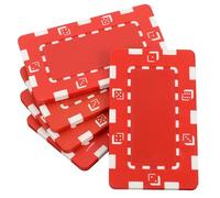 YARNOW 5 Pezzi fiches per poker numerato fiches da poker numerate gettoni da bingo magnetici patata fritta jumbo gettoni multifunzionali patatine per le scommesse AbS rosso