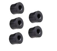 YARNOW 5 Pezzi Set chiavi per rilascio acqua paraurti Caps strumento di riparazione del trombone Grip a mano trombone Kit di pulizia del trombone piedi tromboni gomma da cancellare Nero