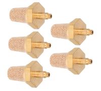 YARNOW 5 Pezzi Silenziatore Pneumatico in Rame per Macchine del Filtro per Compressore Aria Riduttore di Rumore per Accessori Macchina del su Palco