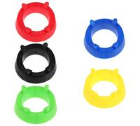 YARNOW 5 Pezzi Supporto per Palloni Sportivi Portapalloni in Plastica Resistente alle Intemperie con Struttura Quadripunto Organizer per Basket Calcio e Pallavolo Scaffale per