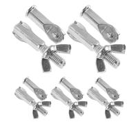 YARNOW 5 Serie Kit di Bulloni e Dadi a Farfalla per Seghetto in Acciaio Argento Installazione Facile e Fissaggio Stabile della Lama per Progetti Fai da Te e Lavorazione del Legno