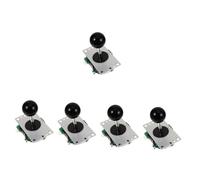 YARNOW 5 Set Joystick Console Di Gioco Arcade Joystick Circuito Stampato 5P Console Di Gioco Senza Luce Nero Giochi Arcade Macchina e Kit e Stick Controller